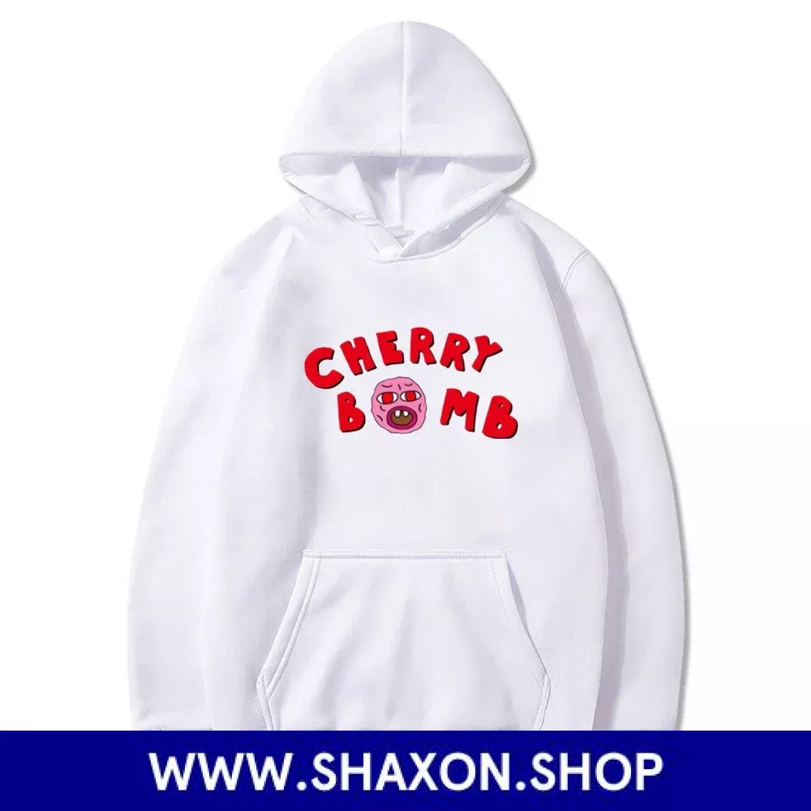 White Cherry Bomb Hoodie