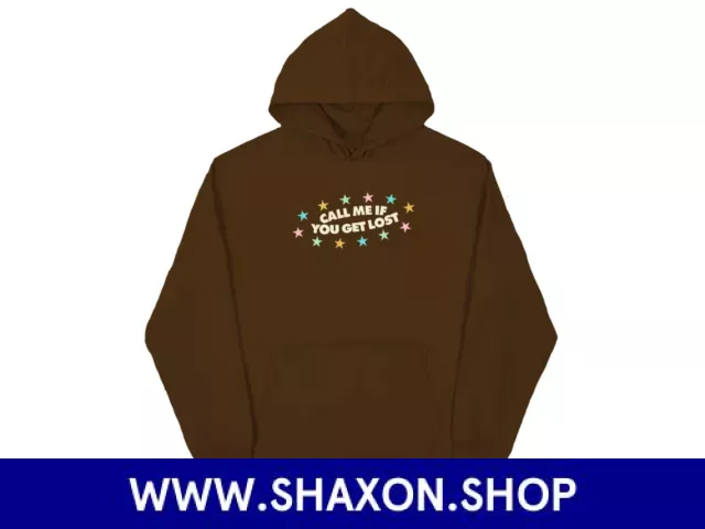 Call Me If You Get Lost Hoodie Brown